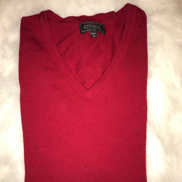 Express Other - Men's Vneck Red Express Sweater